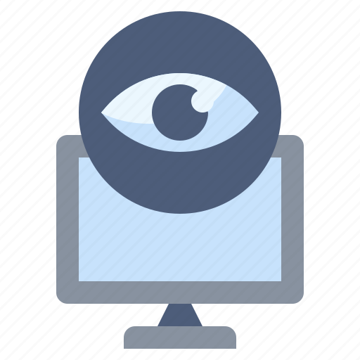 Computer, eye, screen, user, views icon - Download on Iconfinder