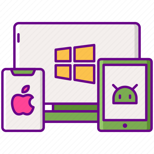 Android, apple, cross, platform, windows icon - Download on Iconfinder