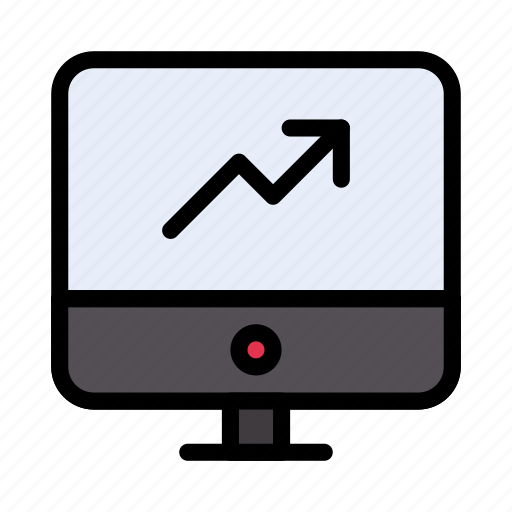 Chart, graph, growth, screen, statistics icon - Download on Iconfinder