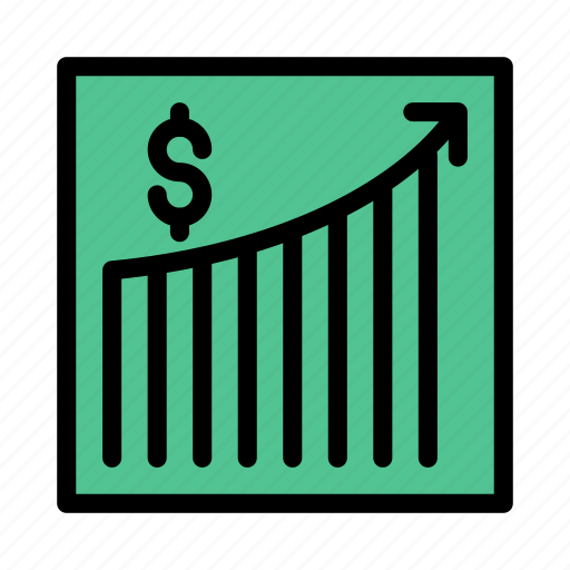 Dollar, graph, growth, marketing, sales icon - Download on Iconfinder