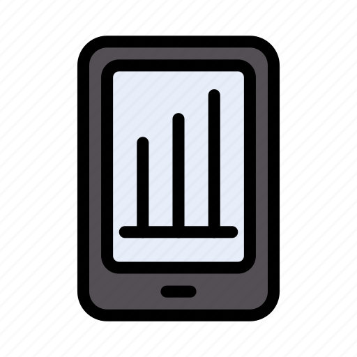 Chart, graph, growth, mobile, phone icon - Download on Iconfinder