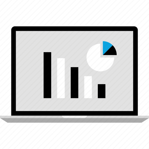 Analytics, graphic, laptop, pc icon - Download on Iconfinder