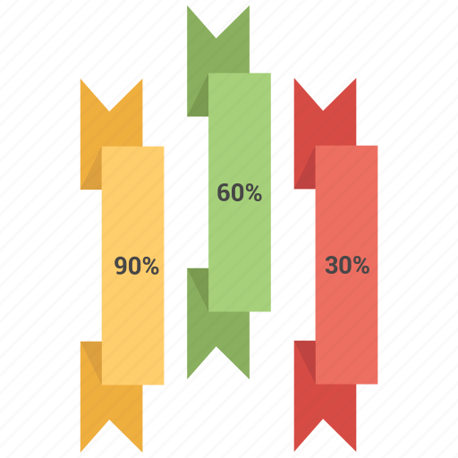 Bar, chart, graph, infographic, ribbon icon - Download on Iconfinder