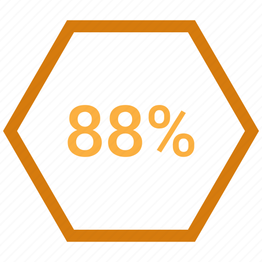 Eighty eight, percent, rate, revenue icon - Download on Iconfinder