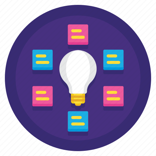 Brainstroming, concept, ideas, light bulb icon - Download on Iconfinder