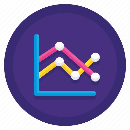 Chart, graph, line, marked icon - Download on Iconfinder