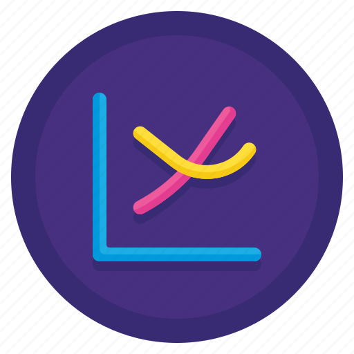 Chart, graph, lines, scatter, smooth icon - Download on Iconfinder