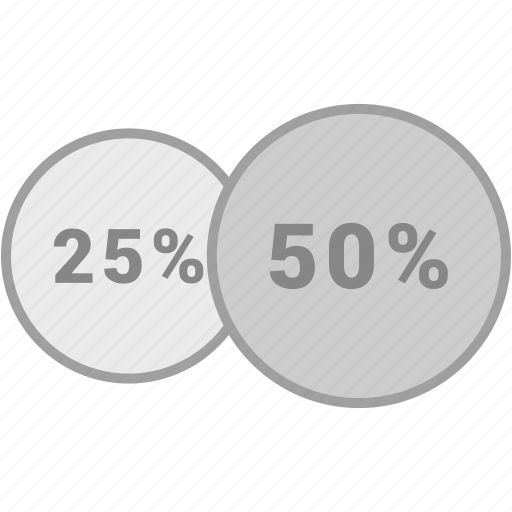 Info, 50, data, twenty five, 50 percent, graphics, fifty icon - Download on Iconfinder