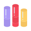 cylindrical bars, chart, bar, data, statistics, infographic, growth, business 