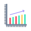 upward trend in graph, chart, growth, analytics, business, finance, data, economy 