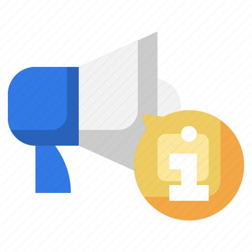 Megaphone, communications, advertising, information icon - Download on Iconfinder