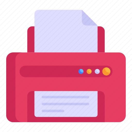 Photocopier, printer, printing device, printing machine, paper printing icon - Download on Iconfinder