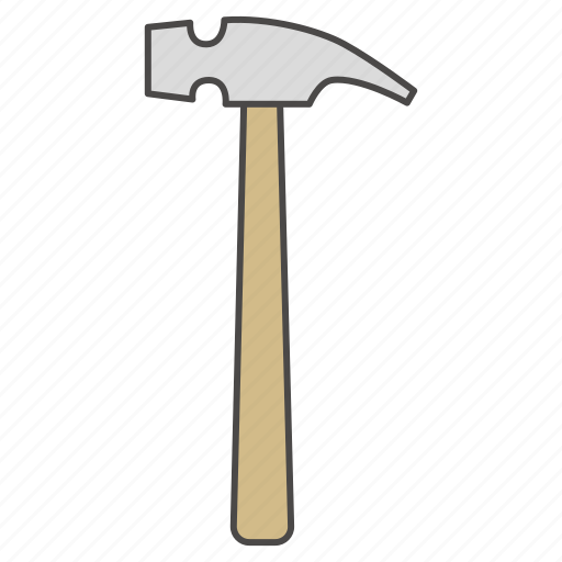 Claw hammer, hammer, repair tool, building, construction, repair, tool icon - Download on Iconfinder