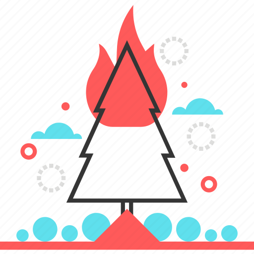 Burn, disaster, fire, forest, insurance, natural, tree icon - Download on Iconfinder