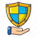 arms, cartoon, emblem, object, protect, security, shield