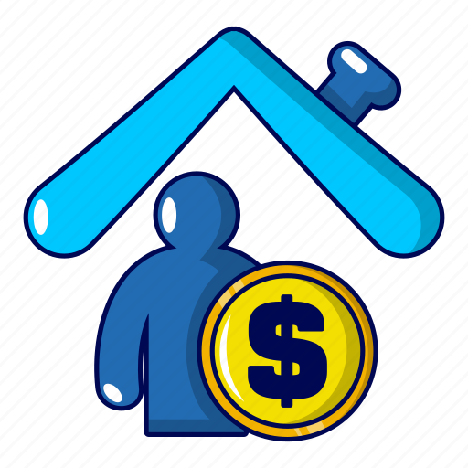Cartoon, concept, home, house, insurance, object, property icon - Download on Iconfinder