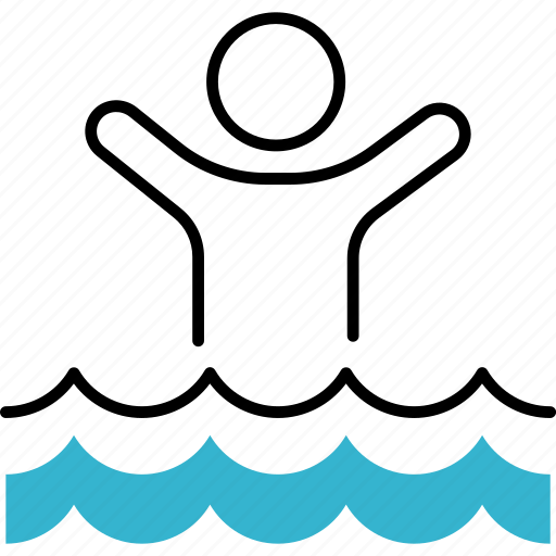Drown, drowned, insurance, man, person, water icon - Download on Iconfinder
