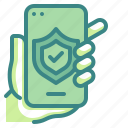 application, insurance, shield, protection, smartphone
