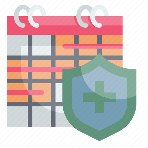 Long, term, date, insurance, protection, shield icon - Download on Iconfinder
