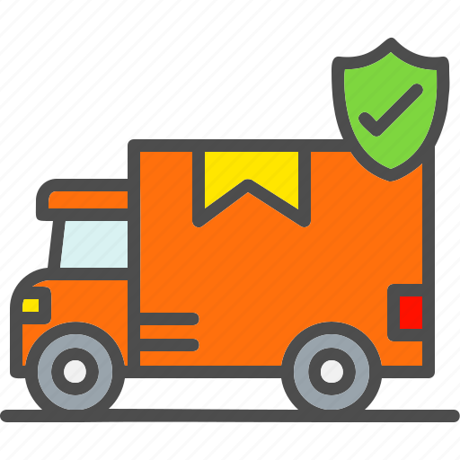 Cargo, insurance, delivery, movement, truck, shield icon - Download on Iconfinder