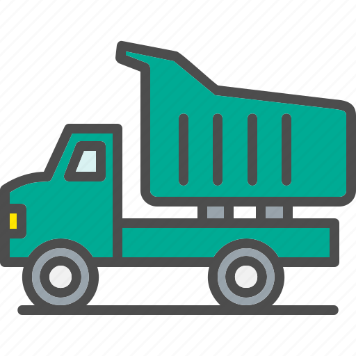 Dump, dumper, freight, transport, tipper, truck icon - Download on Iconfinder