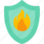 fire, flame, protection, security, shield 
