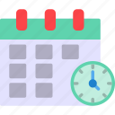 schedule, period, days, time, date, calendar, month