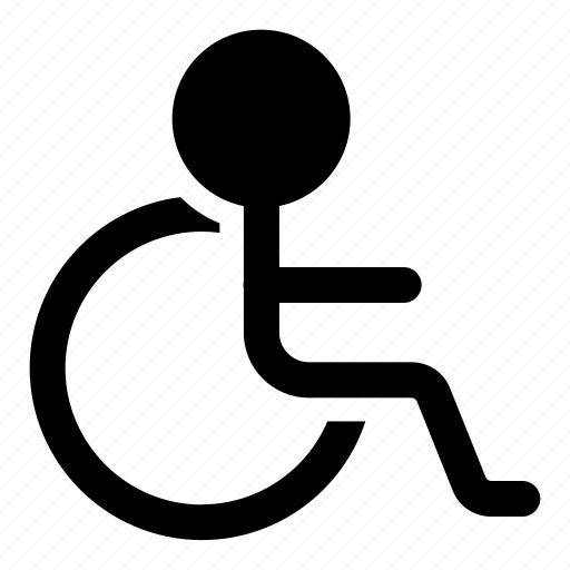 Wheel chair, disabled, disability, male icon - Download on Iconfinder