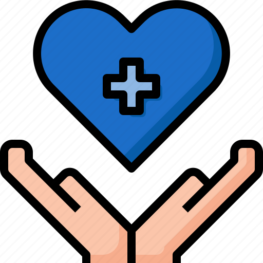 Aid, care, hand, health, heart, insurance, medical icon - Download on Iconfinder
