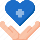 aid, care, hand, health, heart, insurance, medical