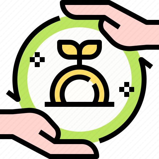 Business, coin, finance, hand, invesment, money icon - Download on Iconfinder