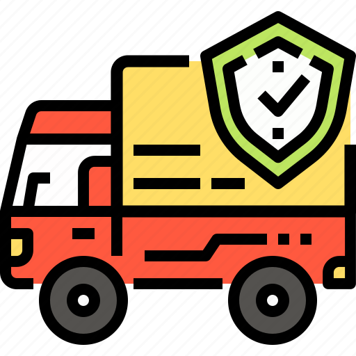 Cargo, deliverly, insurance, security, shipping, transport, truck icon - Download on Iconfinder