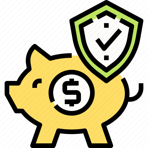 Bank, insurance, piggy, saving, security icon - Download on Iconfinder