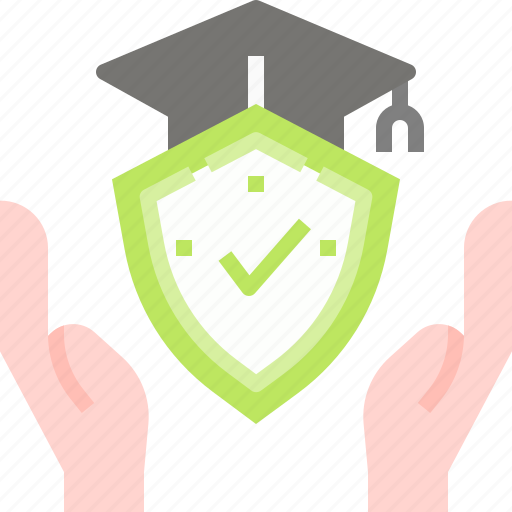 Education, graduation, hand, insurance, security, university icon - Download on Iconfinder