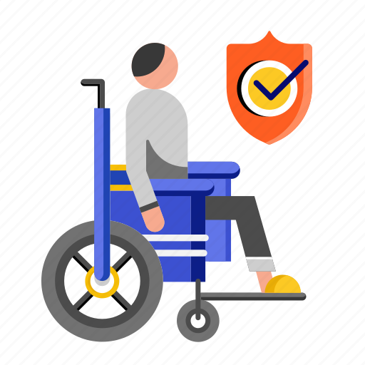 Disability, disabled, healthcare, hospital, insurance, protection, wheelchair icon - Download on Iconfinder