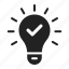 bulb, idea, lamp, light, light bulb, lightbulb, think 