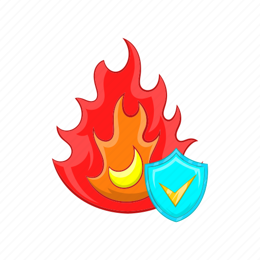 Cartoon, damage, fire, home, insurance, property, protection icon - Download on Iconfinder