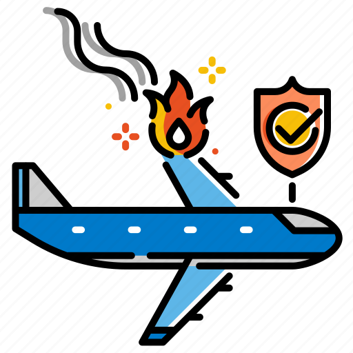 Accident, air accident insurance, airplane, flight, insurance, travel icon - Download on Iconfinder