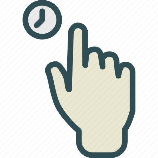 Hand, hold, time, touch icon - Download on Iconfinder