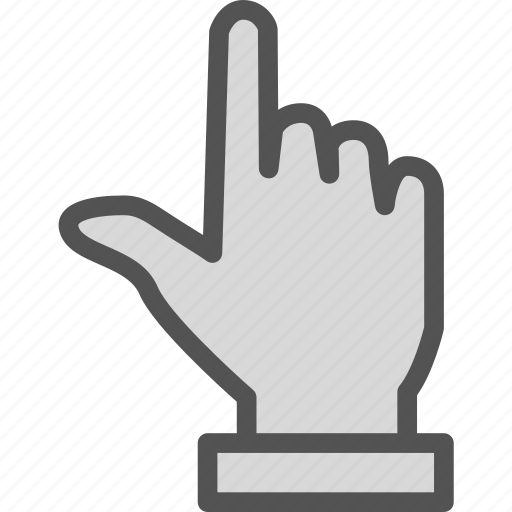 Arrow, finger, hand, interaction, touchup, upload icon - Download on Iconfinder