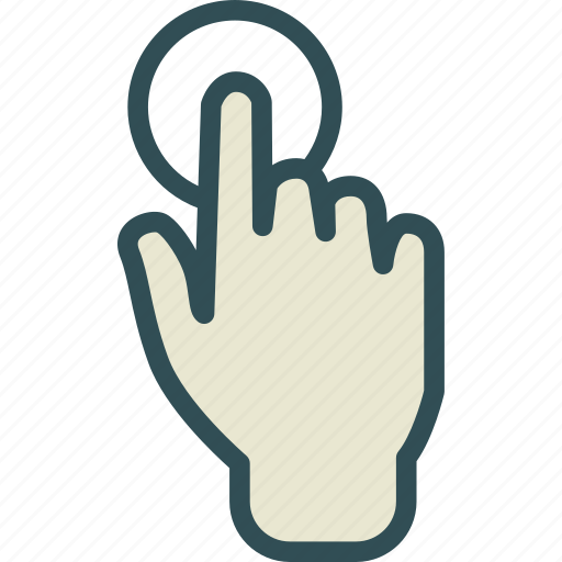 Gesture, hand, tap, touch icon - Download on Iconfinder