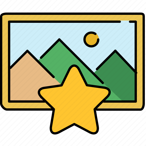 Bookmark, image, interface, star icon - Download on Iconfinder