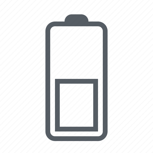 Battery, charge, halffull, interface icon - Download on Iconfinder