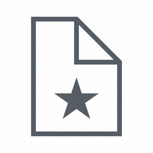Document, file, interface, rating, star icon - Download on Iconfinder