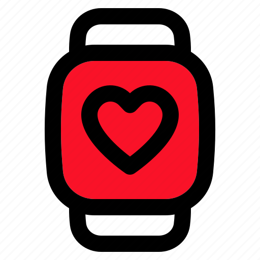 Smartwatch, health, heart, signal, technology icon - Download on Iconfinder