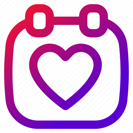 Holiday, calendar, love, schedule, heart icon - Download on Iconfinder