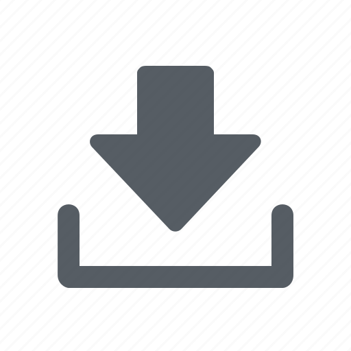 Arrow, download, inbox icon - Download on Iconfinder