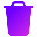 trash, bin, basket, can, garbage