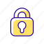locked information, sensitive data, block, password 