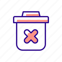 trash bin, remove files, digital data, application